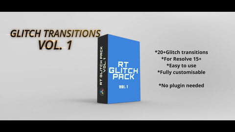 Essential Glitch transitions for Resolve 15+/16 - RESOLVE TRANSITIONS