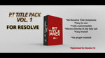 RT Title & Transitions Pack 1 - RESOLVE TRANSITIONS